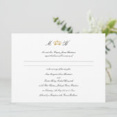 Invitation Élégant Mariage royal de la Couronne (Debout devant)