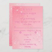 Invitation Élégant Mariage Sparkle (Devant / Derrière)