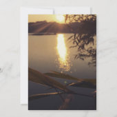 Invitation Élégant Mariage Sunset Lake (Dos)