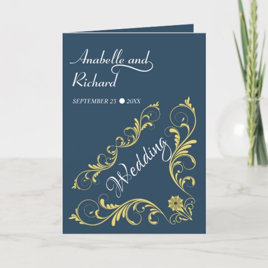 Invitation Élégant Mariage victorien (Devant)