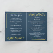 Invitation Élégant Mariage victorien (Intérieur)