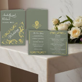 Invitation Élégant Mariage victorien