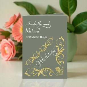 Invitation Élégant Mariage victorien