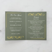 Invitation Élégant Mariage victorien (Intérieur)