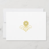 Invitation Élégant Mariage Victorien Enregistrer La Date (Dos)