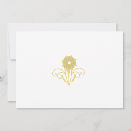 Invitation Élégant Mariage Victorien Enregistrer La Date (Dos)