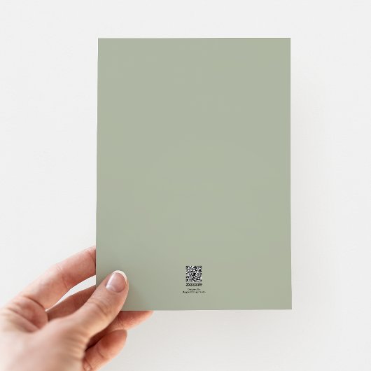 Invitation Élégant Mariage virtuel moderne Sage Green