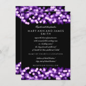 Invitation Elégant Mariage Vow Renouvellement violet Hollywoo (Devant / Derrière)