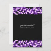 Invitation Elégant Mariage Vow Renouvellement violet Hollywoo (Dos)