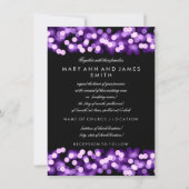 Invitation Elégant Mariage Vow Renouvellement violet Hollywoo (Devant)