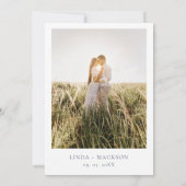 Invitation Élégant Marine bleu Crest Monogram Mariage (Dos)