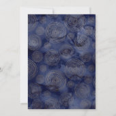 Invitation Elégant Marine Blue Gold 60e anniversaire (Dos)