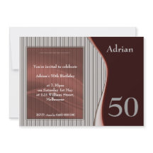 Invitation élégant masculin RED