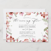 Invitation Élégant matin floral après Brunch Mariage (Devant)