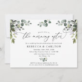 Invitation Élégant matin verdoyant après un brunch Mariage (Devant)