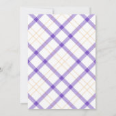 Invitation Elégant Mauve Floral 40e anniversaire (Dos)