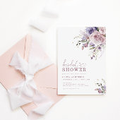 Invitation Elégant Mauve & Lavender Fête des mariées Floral