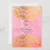 Invitation Elegant Mehndi Wedding Invite (Devant)