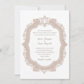 Invitation Elegant Mehndi Wedding Invite (Devant)