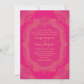 Invitation Elegant Mehndi Wedding Invite (Devant)