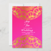 Invitation Elegant Mehndi Wedding Invite (Devant)