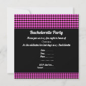 INVITATION ÉLÉGANT MERMAID SCAL PINK BLACK PARTY BACHELORETTE (Devant)