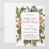 Invitation Elegant Merry little Bridal shower (Devant / Derrière)