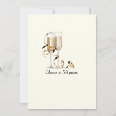 Invitation Elegant Midlife Celebration Glasses 50th Birthday (Dos)