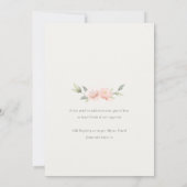 Invitation Élégant Mignonne Lapin En Panier Floral Anniversai (Dos)