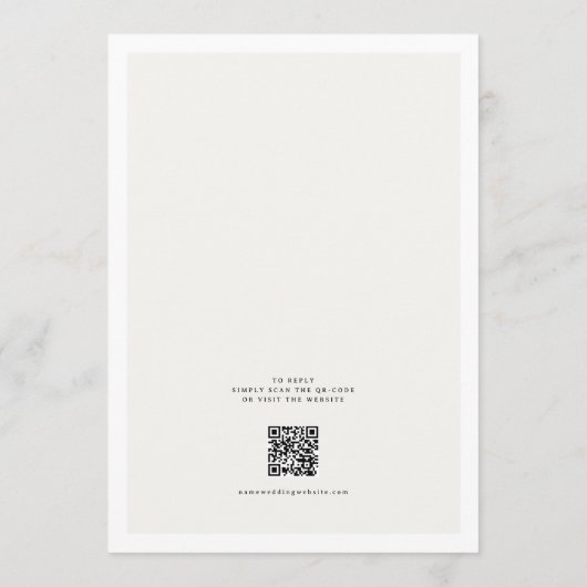 Invitation Elegant Mimimal Flower Nothing Fancy Wedding (Dos)