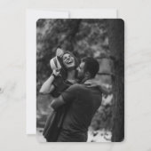 Invitation Elegant Minimal Black White Photo Wedding (Dos)