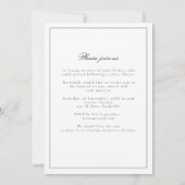 Invitation Elegant Minimal Celebration of Life Funeral Photo (Dos)