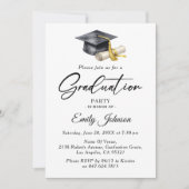 Invitation Elegant Minimal Minimalist Graduation (Devant)