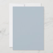 Invitation Élégant minimal Pastel Bleu Moderne Simple Mariage (Devant)