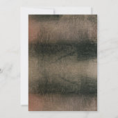 Invitation Elégant minimal Rose Gold Black Photo de Noël (Dos)