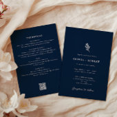 Invitation Elegant Minimalist Botanical All-In-One Wedding
