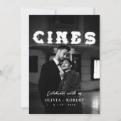 Invitation Elegant Minimalist Botanical Photo Wedding (Dos)