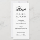 Invitation Elegant Minimalist Digital Wedding RSVP (Devant)