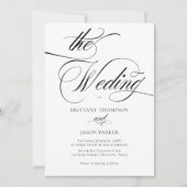 Invitation Elegant Minimalist modern Wedding (Devant)