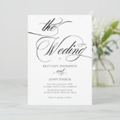 Invitation Elegant Minimalist modern Wedding (Debout devant)