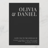 Invitation Elegant Minimalist Photo Wedding (Devant)