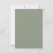 Invitation Elegant Minimalist Sage Green Rehearsal Dinner   (Dos)