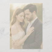 Invitation Elegant Minimalist Transparent Photo Wedding (Dos)