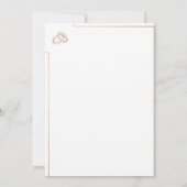 Invitation Elegant Minimalist Wedding Template with Rings (Dos)