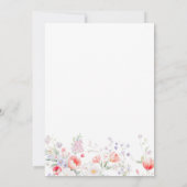 Invitation Elegant minimalist wildflower floral wedding (Dos)