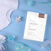 Invitation Élégant minimaliste Abstrait Mariage