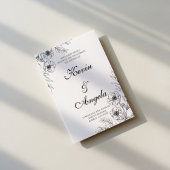 Invitation Élégant minimaliste d'ensemencement floral