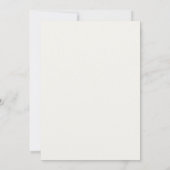 Invitation Élégant minimaliste Mariage beige (Dos)