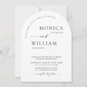 Invitation Élégant minimaliste Mariage de calligraphie (Devant)