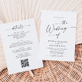 Invitation Élégant minimaliste Mariage de calligraphie